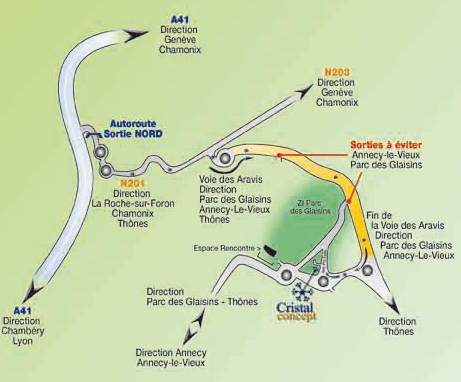 Plan d'Accès Annecy